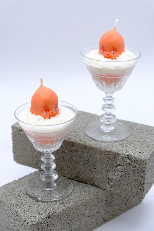 Orange Kewpie Dessert Candle