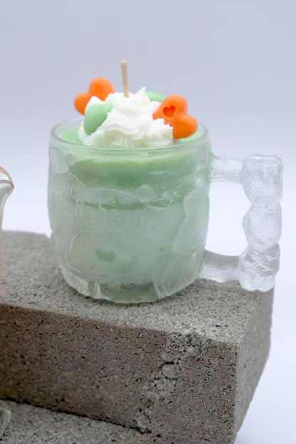 Whip cream Heart Candle