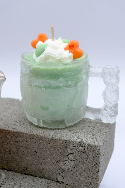 Whip cream Heart Candle