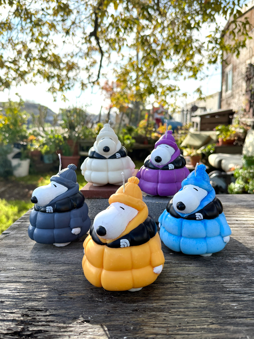 Snoopy Puffer Candle