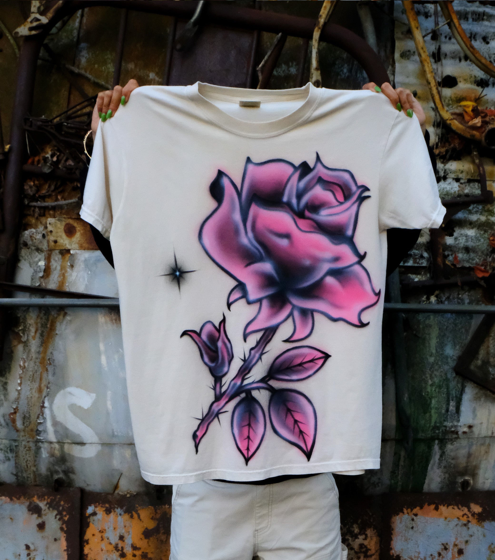 Pink Rose tee