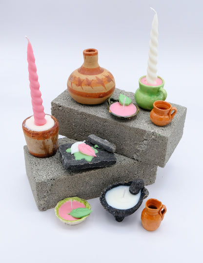 Velas De Barro Set 2