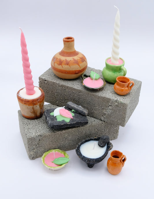 Velas De Barro Set 2