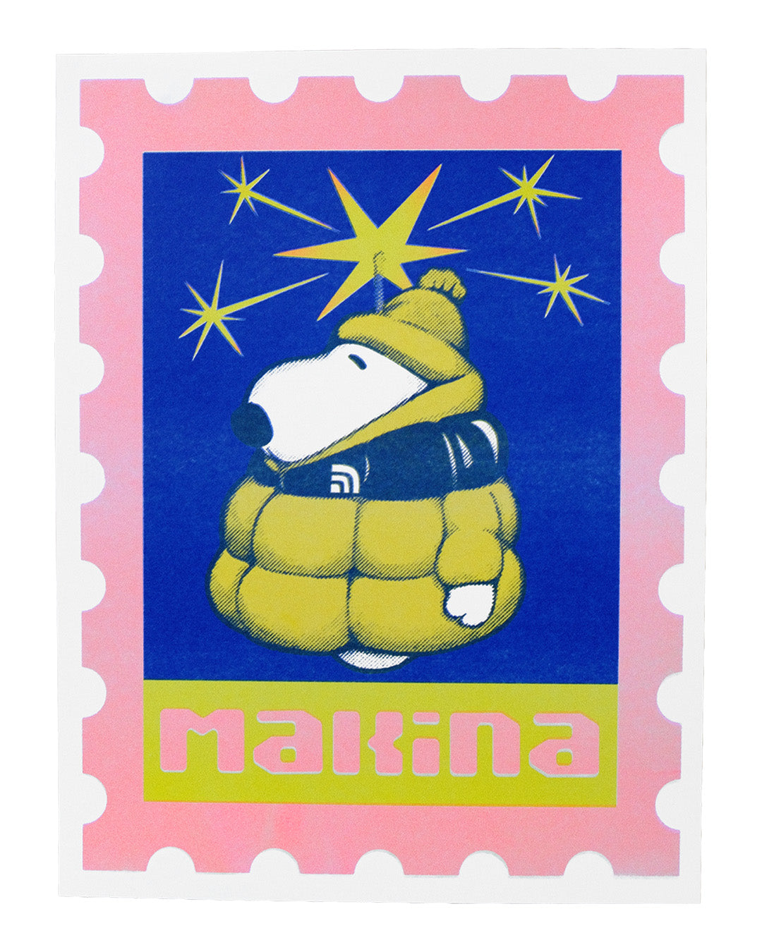 Yellow Snoopy Candle Riso
